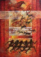 "The movement of history", 2000, 105 x 135 cm