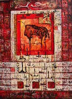 "Inscriptions", 2000, 105 x 135 cm